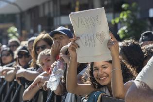 Festejos en el escenario de el Gaucho por los 300 años de Montevideo