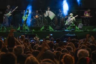 Festejos en el escenario de el Gaucho por los 300 años de Montevideo