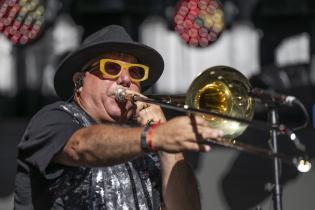 Festejos en el escenario de el Gaucho por los 300 años de Montevideo