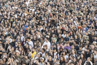  Festejos en el balcón de la IM por los 300 años de Montevideo