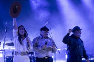 Festejos en el escenario de el Gaucho por los 300 años de Montevideo