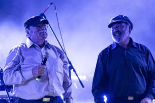 Festejos en el escenario de el Gaucho por los 300 años de Montevideo