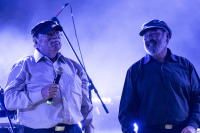 Festejos en el escenario de el Gaucho por los 300 años de Montevideo