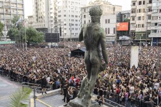  Festejos en el balcón de la IM por los 300 años de Montevideo