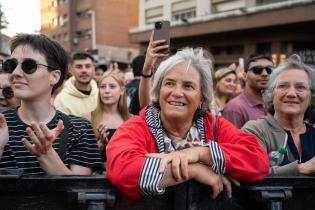 Festejos en el escenario de Av. Libertador por los 300 años de Montevideo