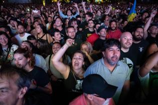 Festejos en el escenario de Av. Libertador por los 300 años de Montevideo