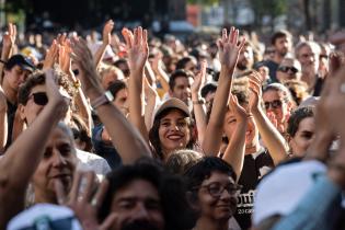Festejos en el escenario de Av. Libertador por los 300 años de Montevideo Festejos en el escenario de Av. Libertador por los 300 años de Montevideo