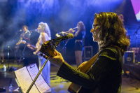 Festejos en el escenario de el Gaucho por los 300 años de Montevideo