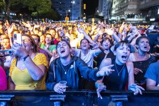 Festejos en el escenario de el Gaucho por los 300 años de Montevideo