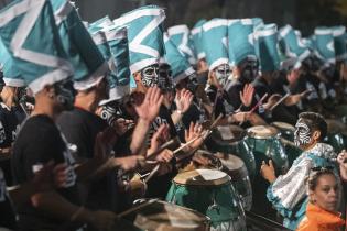 Festejos en el balcón de la IM por los 300 años de Montevideo Festejos en el balcón de la IM por los 300 años de Montevideo