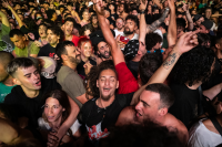 Festejos en el escenario de Av. Libertador por los 300 años de Montevideo