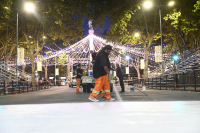 Pintada de Av. 18 de Julio por Desfile de Carnaval 2024