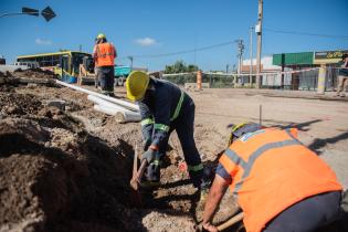 Avance de obras en Avenida Don Pedro De Mendoza y Domingo Arena