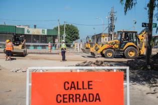 Avance de obras en Avenida Don Pedro De Mendoza y Domingo Arena