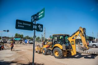 Avance de obras en Avenida Don Pedro De Mendoza y Domingo Arena