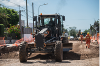 Avance de obras en calle Cochabamba entre camino Maldonado y Chayos 