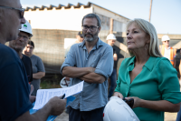 Intendenta de Montevideo Carolina Cosse recorre obras de realojo en barrio El Progreso