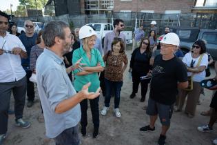 Intendenta de Montevideo Carolina Cosse recorre obras de realojo en barrio El Progreso