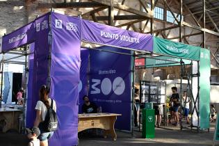 Punto Violeta y Punto Verde en la inauguración del Espacio Modelo Punto Violeta y Punto Verde en la inauguración del Espacio Modelo