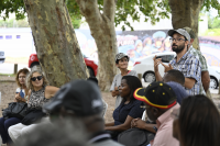 Visita de delegación de gobierno de Angola al Caserío de los Negros