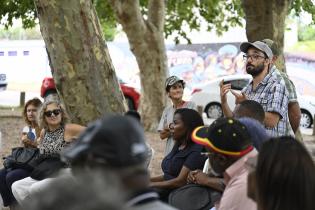 Visita de delegación de gobierno de Angola al Caserío de los Negros Visita de delegación de gobierno de Angola al Caserío de los Negros