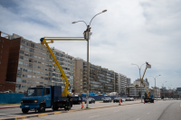 Inicio de obras de sustitución de luminarias en Rambla Francia