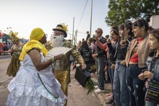 Corso barrial en Paso de la Arena 