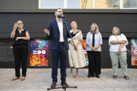 Carolina Cosse y Daniel González en la inauguración de Espacio Colabora