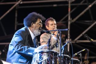 Rubén Rada y Fernando Cabrera en el segundo encuentro Sur y Palermo