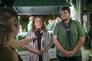 Directora de Desarrollo Social Mercedes Clara, en el lanzamiento de campaña tu ayuda es útil Directora de Desarrollo Social Mercedes Clara, en el lanzamiento de campaña tu ayuda es útil