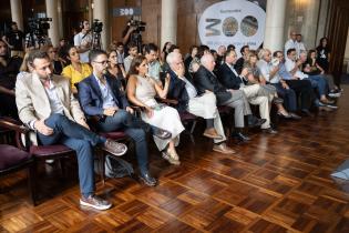 Intendenta de Montevideo Carolina Cosse, participa del lanzamiento del proyecto polo audiovisual Zonamerica