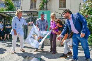 Colocación de placa en homenaje a Juana de Ibarbourou