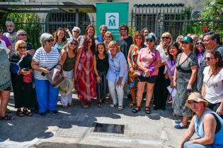 Colocación de placa en homenaje a Juana de Ibarbourou Colocación de placa en homenaje a Juana de Ibarbourou