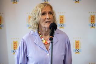 Silvia Pérez, en rueda de prensa por visita de delegación técnica de FIFA por Mundial 2030 Silvia Pérez, en rueda de prensa por visita de delegación técnica de FIFA por Mundial 2030