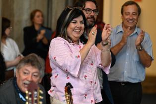 Intendente (i) Mauricio Zunino, realiza conferencia de prensa por lanzamiento de la Semana Criolla en la Rural del Prado 