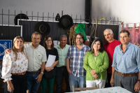 Recorrida con representantes de la Facultad de Veterinaria en la Semana Criolla 2024 
