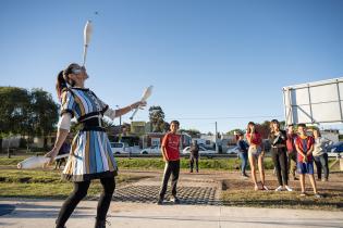 Inauguración de la plaza Parque Guaraní