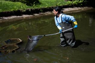 Obras en el Jardín Japonés