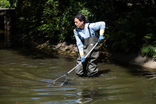 Obras en el Jardín Japonés