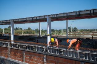 Avance de obras en el laboratorio de Bromatología, 9 de abril de 2024