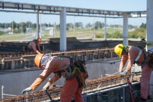 Avance de obras en el laboratorio de Bromatología, 9 de abril de 2024