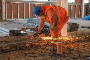 Avance de obras en el laboratorio de Bromatología, 9 de abril de 2024