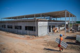 Avance de obras en el laboratorio de Bromatología, 9 de abril de 2024