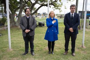 Mauricio Zunino (i) y Beatriz Argimón en el acto Inaugural de la Expo Melilla 2024