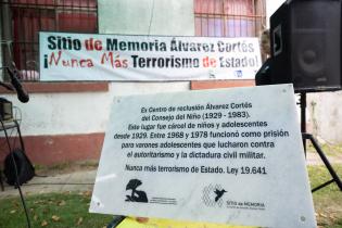 Inauguración del Sitio de la Memoria en el ex Instituto Álvarez Cortés