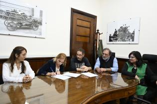 Firma de convenio de presupuestación de la Banda Sinfónica de Montevideo