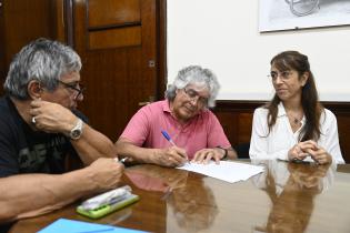 Firma de convenio de presupuestación de la Banda Sinfónica de Montevideo