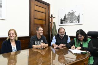 Firma de convenio de presupuestación de la Banda Sinfónica de Montevideo