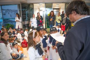 Visita de escolares al mirador panorámico en el marco del proyecto Detectives