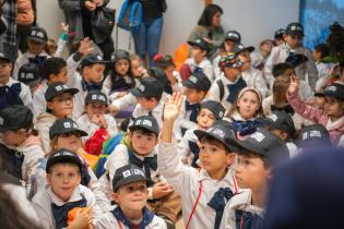 Visita de escolares al mirador panorámico en el marco del proyecto Detectives